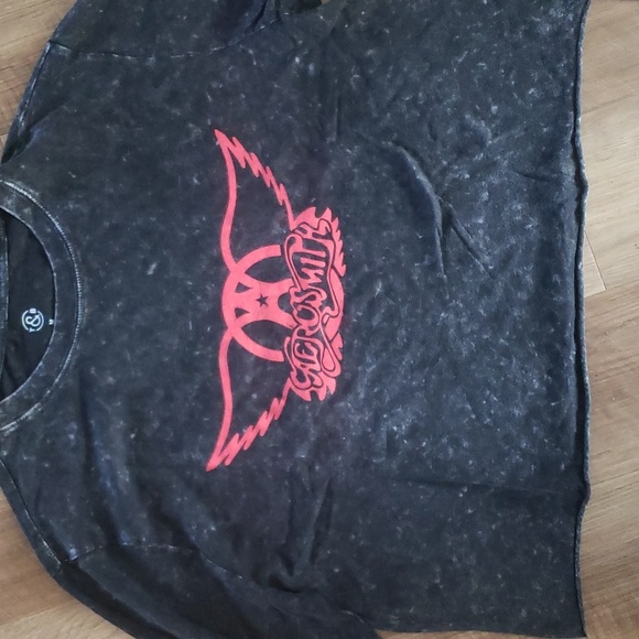 Treasure and bond Aerosmith cropped long sleeve band tee - Picture 4 of 5